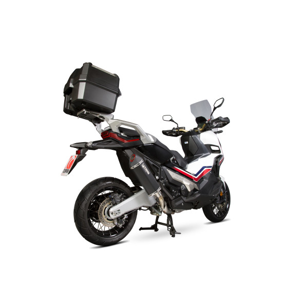 Scorpion Exhaust Honda X-ADV 750 2017 - 2020 Serket Parallel Slip-on Black Ceramic Coated Sleeve